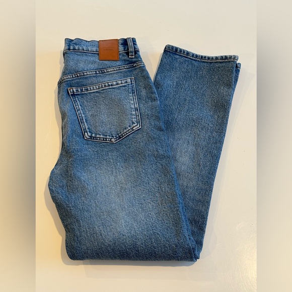 & Other Stories High Waist Slim Fit Denim Jean Mid Blue Size 28 $119 - Picture 11 of 12